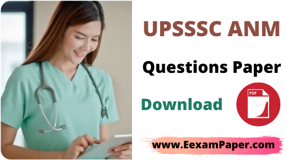 UP ANM QUESTION PAPER DOWNLOAD