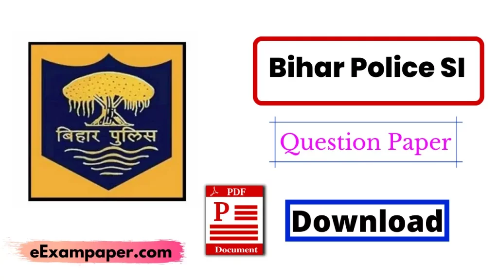 written-on-white-background-Bihar-police-si-previous-year-paper-in-hindi