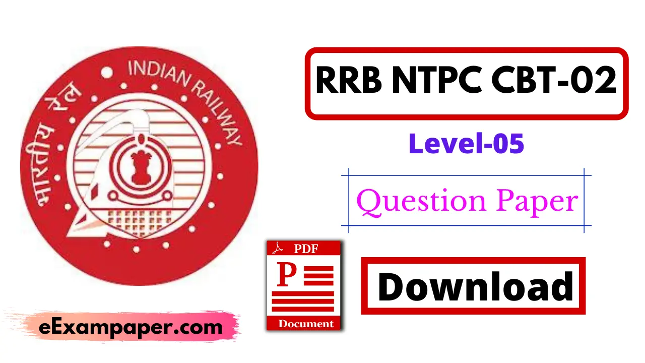 written-on-white-background-RRB-NTPC-CBT-02 Level-05-Question-Paper-in-hindi