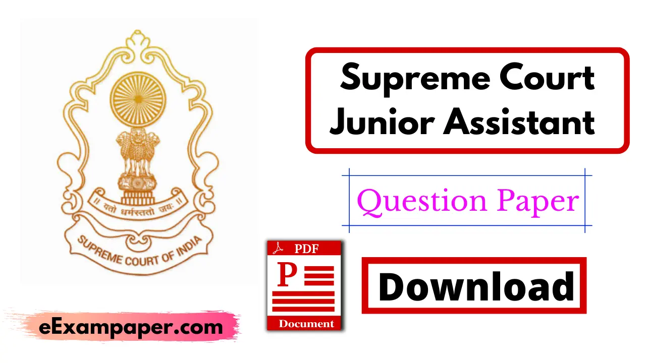 featured-written-on-white-background-supreme-court-junior-assistant-previous-year-paper-in-hindi