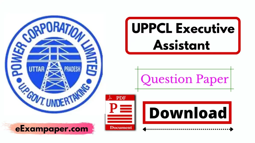 written-on-white-background-uppcl-executive-assistant-previous-year-paper-pdf-hindi